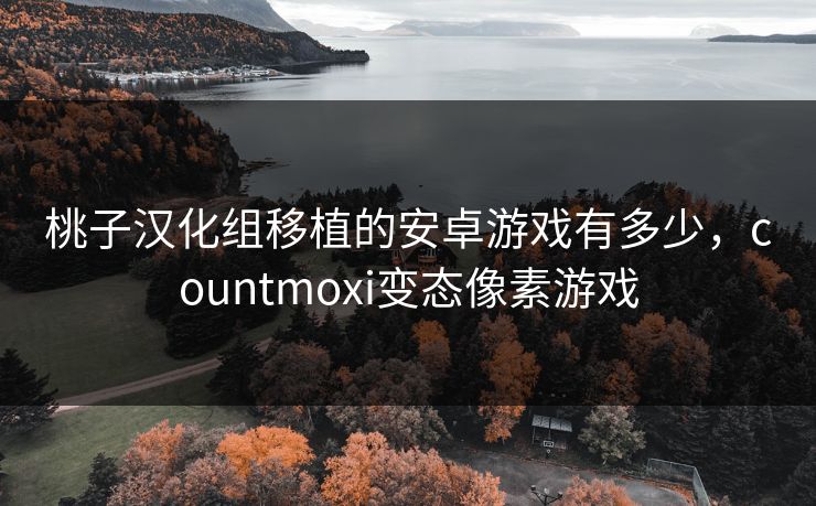 桃子汉化组移植的安卓游戏有多少，countmoxi变态像素游戏